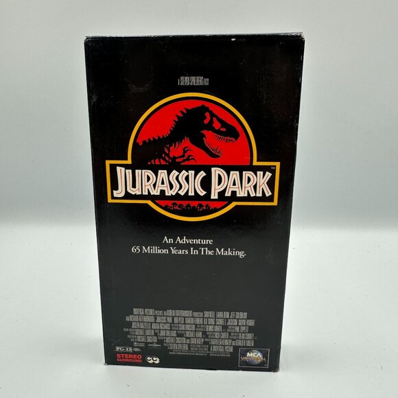 Jurassic Park VHS 1993 Steven Spielberg Classic Sci-Fi Adventure PG-13 - Picture 1 of 3